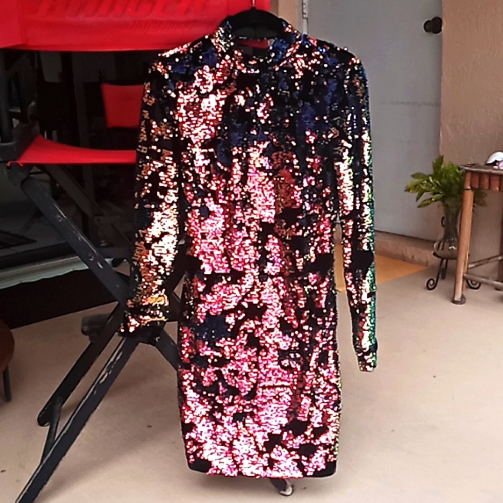 ALEXIA ADMOR XS Sequin Dress. Multicolor. Absolutely Stunning!! - Picture 2 of 13